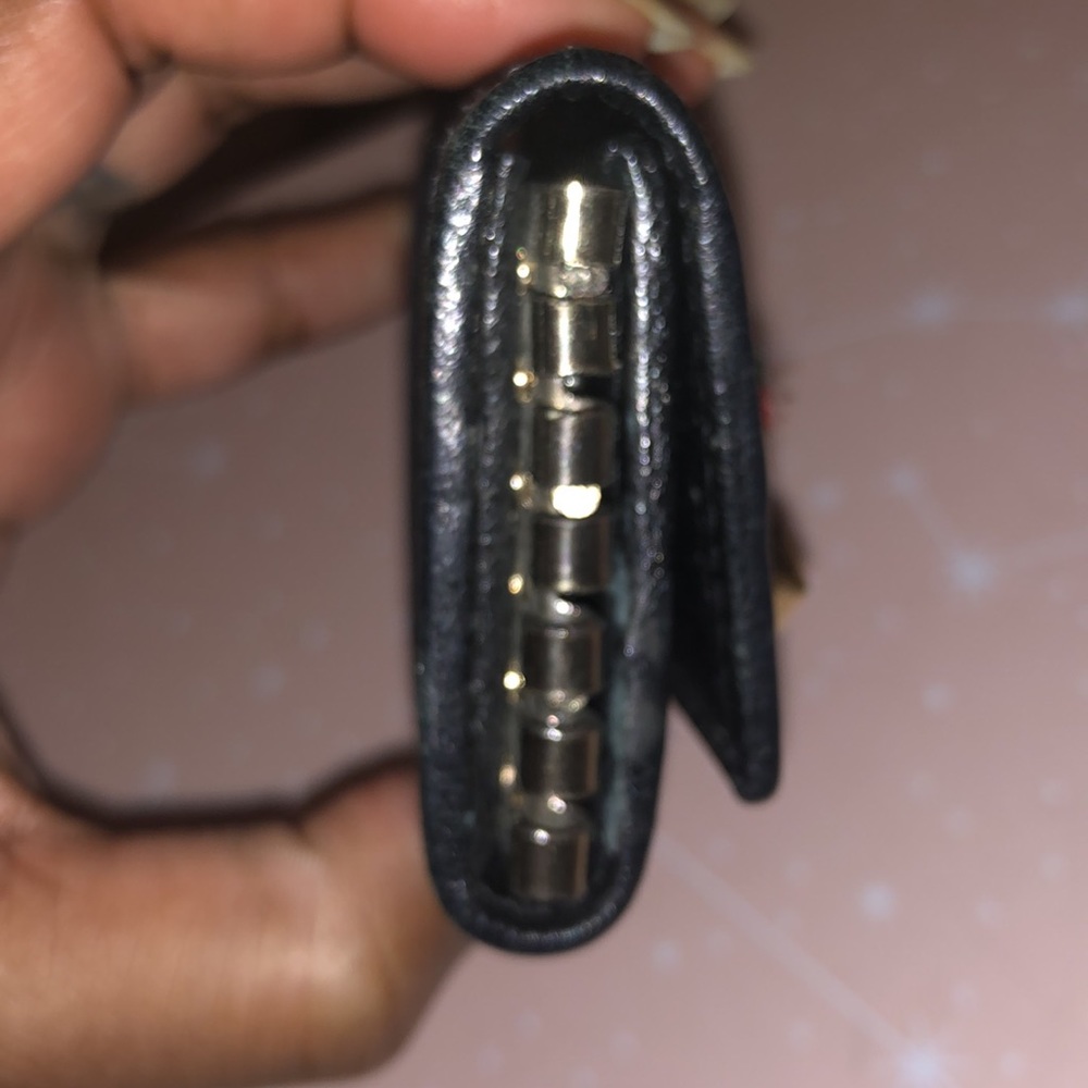 Gucci Gg Black Web Stripe Web Bow Key Holder - image 7